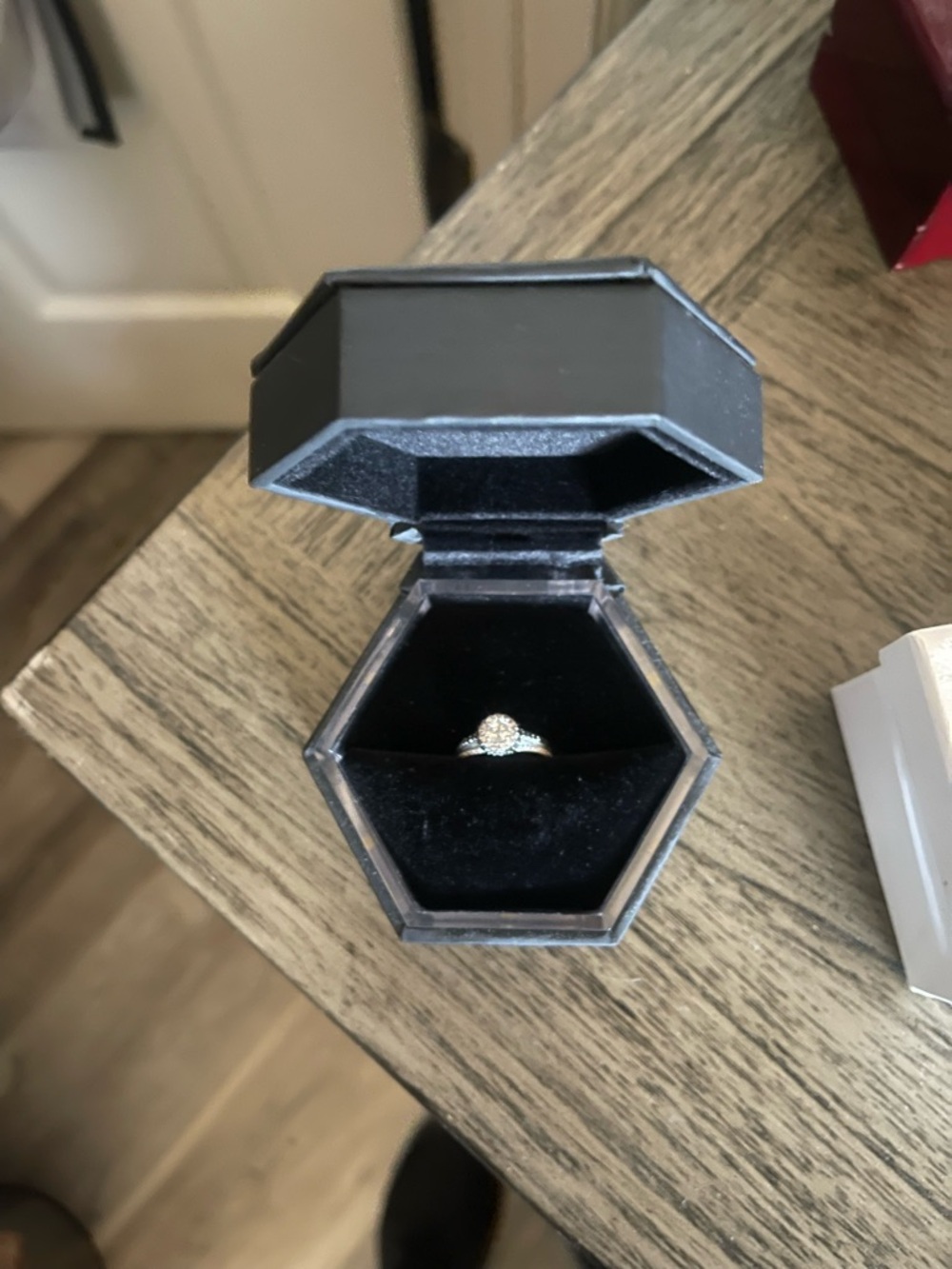 Star Wars Gold Tone Ring with White Stones